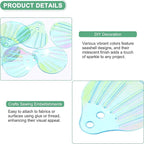 M METERXITY 600-Pack Seashell Sequins, 50g Shell Shape Loose Sequins - Image 2