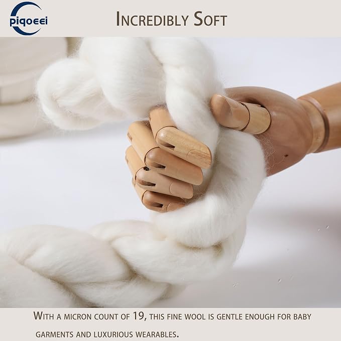 Merino Wool Roving Top for Spinning and Felting - Image 3