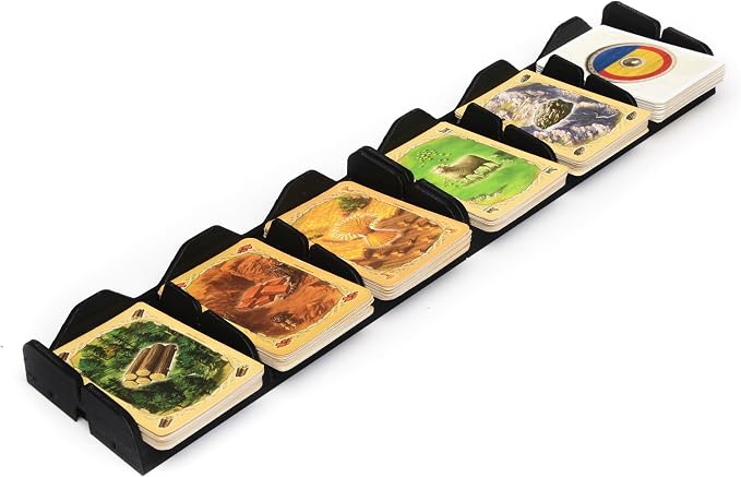Card Holding Organizer for Catan Game, 6 Stacks of Cards, 3x15 inches, Non-Slip by Unknown