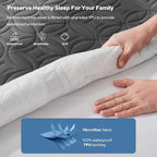 BEDLORE Waterproof Mattress Protector, Full Size Mattress Pad - Image 2