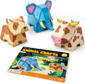 ChalKaa DIY Cardboard Animal Toys, 3D Coloring Puzzle Arts and Crafts by ChalKaachalk