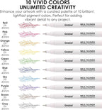 Grabie Micro Fineliner Pens, 10 Multicolor Fine Line Waterproof Drawing Pens - Image 2