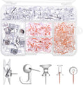 BESARME 200 Pcs Push Pins for Bulletin Board, Thumb Tacks for Cork Board | Clear by BESARME