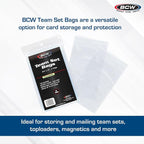 BCW Resealable Team Set Bags – 1000 Count | Holds 35 Loose Cards or 5 Standard - Image 2