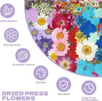 Dried Flowers for Resin | 120pcs Natural Flowers and Leaves Compressed - Image 2