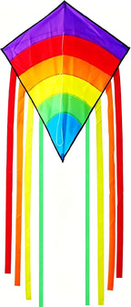 Colorful Diamond Kite, Fiberglass Frame - Image 5