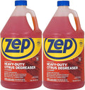 Zep Heavy-Duty Citrus Degreaser Refill - 1 Gallon (Case of 2) ZUCIT128 - Professional Strength Cleaner and Degreaser, Concentrated Pro Formula