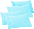 Elegant Comfort 4-PACK Solid Pillowcases 1500 Premium Hotel Quality Microfiber by ELEGANTCOMFORT