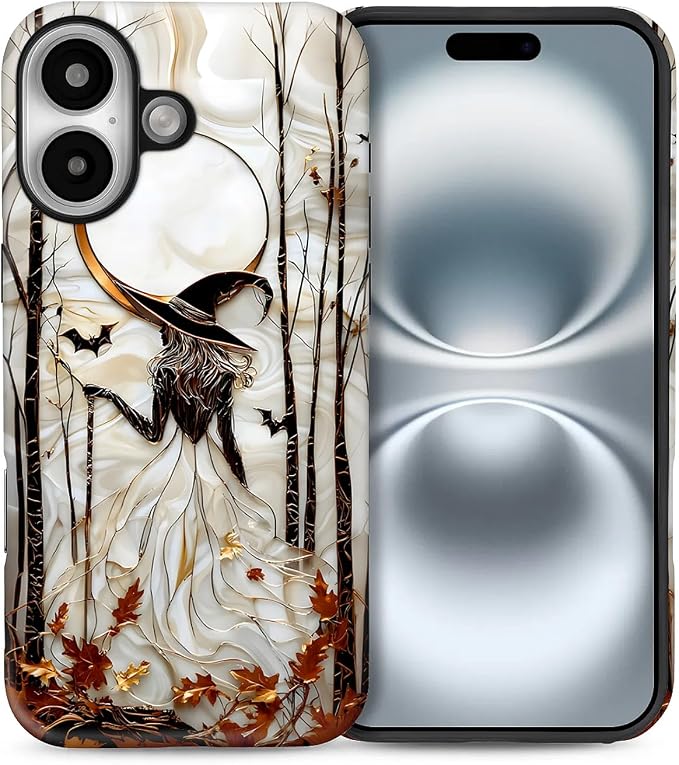 Case for iPhone 16, Scratch Resistant Hybrid Double Layer Hard Shell，Gothic by Toulas