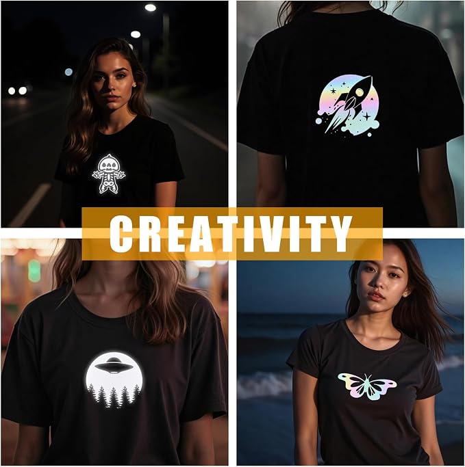 Rainow Reflective Heat Transfer Vinyl 12" x 8 ft HTV - Image 6