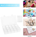 Umirokin 2 Pack 15 Grids Clear Plastic Organizer Box - Image 4