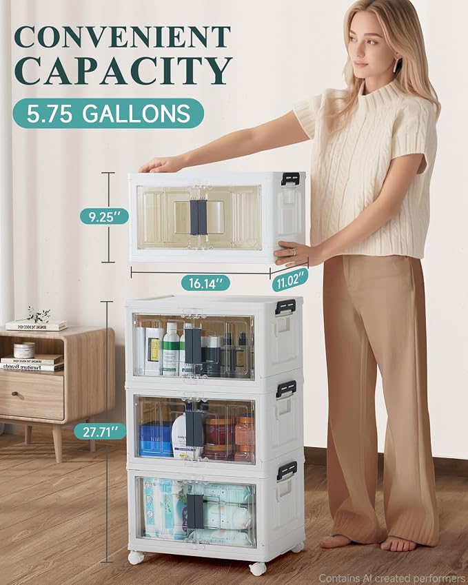 OlarHike 23QT Stackable Lockable Storage Bins - Image 6