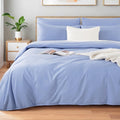 NEXHOME PRO Queen Duvet Cover Set, 100% Washed Cotton by NEXHOMEPRO