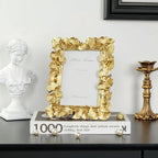 Cuspin 4x6 Gold Picture Frames Vintage Gold Frame, Ornate Leaf Textured - Image 6