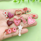 Valentine's Day Heart Charms Set, Decorative Rose and Flower Designs - Image 6