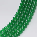 MJDCB 7A Natural Green Agate Beads Round Stone Loose Beads - Image 6