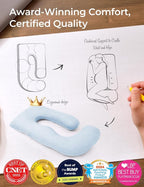Momcozy Pregnancy Pillows for Sleeping, U Shaped Full Body Pillow for Pregnancy - Image 2