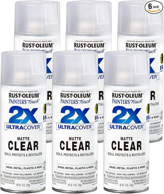 Rust-Oleum 334022-6PK Painter's Touch 2X Ultra Cover Spray Paint, 12 oz by Rust-Oleum