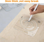 14 PCs Free Motion Quilting Template Set Includes 11 Quilting Templates 3mm - Image 4