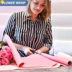Pink Wrapping Paper, Bouquet Flower Gift Wrap - Image 5