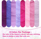 Wonvoc Needle Felting Wool 80 g, 8 Colors Nature Wool Roving, Wool Roving - Image 7