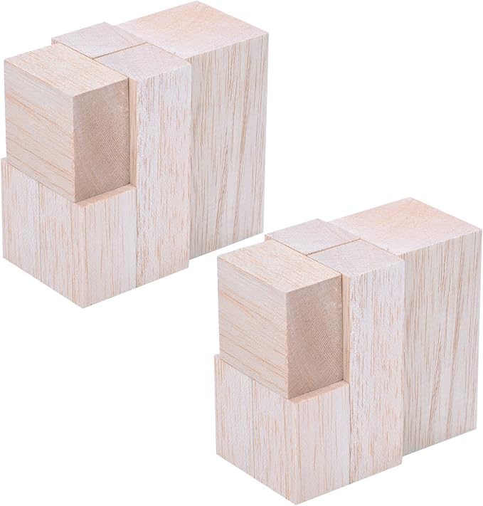 Sumind 12 Pcs Balsa Blocks for Carving 4 Sizes Whittling Wood Carving Kit for by Sumind
