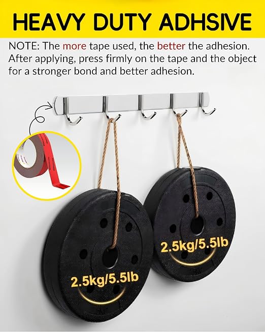 EMITEVER Heavy Duty Double Sided Tape, 1 Inch x 16.4FT Acrylic Foam Mounting - Image 2