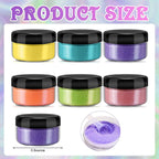 Heigble 6 Pcs 0.5 Ounce Glitter Embossing Powder Set - Image 2