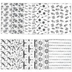 ONEART | 10 Pieces Bohemian Pattern Clear PVC Vinyl Sheets, A4 Size Handraw - Image 6
