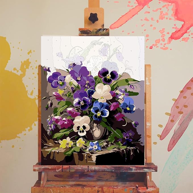xackcme Paint by Numbers for Adults Flowers - Image 3