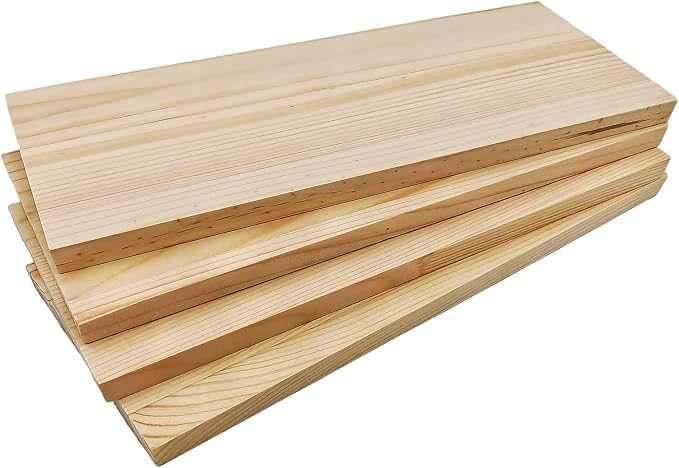 4PCS Rectangle Wood Boards Unfinished Wood Blocks - Image 7