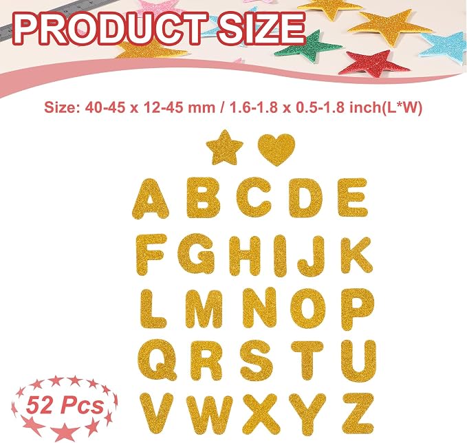 PATIKIL Alphabet Foam Stickers - Image 2