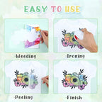 Tintnut Spring Tie Dye Heat Transfer Vinyl, PU HTV sheets, easy cut & weed - Image 7
