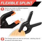 8 Pack Spring Clamps, 4.5inch Plastic Clips, Small Backdrop Clips, Clamps Heavy - Image 4