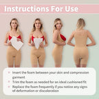 5 Pack Lipo Foam Pads, Tummy Tuck, Flattening Abdominal Compression Garments - Image 4