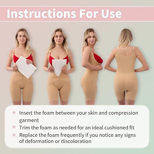 5 Pack Lipo Foam Pads, Tummy Tuck, Flattening Abdominal Compression Garments - Image 4