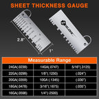 ZeeDix 4 Pcs Stainless Steel Metal Sheets Welding Thickness Gauge | Wire Gauge - Image 6