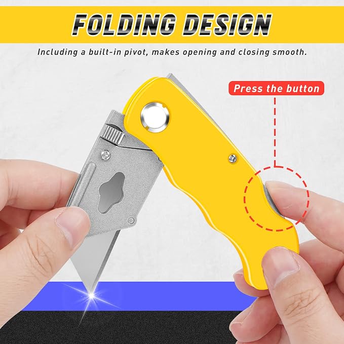 JETMORE 4 Pack Folding Utility Knife Box Cutter Mat Cutter - Image 3