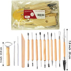 S & E TEACHER'S EDITION 19 Pcs Pottery Tools & Clay Sculpting Tools, Double - Image 4