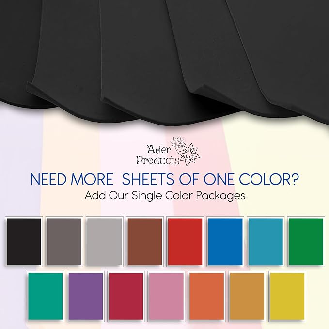 Black EVA Foam Sheets for Crafts, 15 Pack, 9 x 12 Inch, 2mm Thickness – Ideal - Image 3