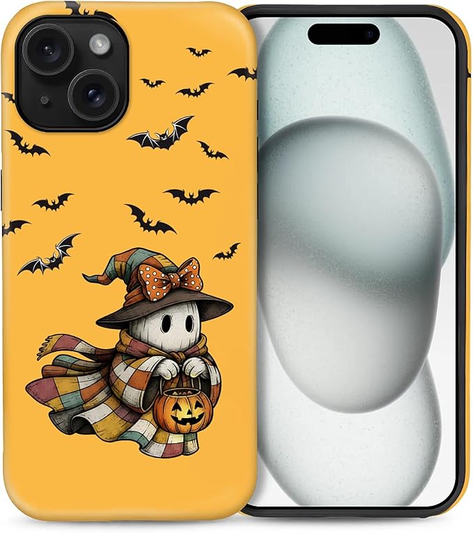 Case for iPhone 15, Scratch Resistant Hybrid Double Layer Hard Shell，Cute by Toulas