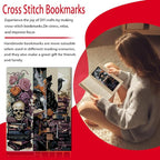 VIGEGU 4 Pcs Cross Stitch Kits for Beginners, Gothic Style Stamped Cross Stitch - Image 2