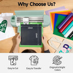 TECKWRAP Heat Transfer Vinyl for T-Shirts 11 PCS 12"x12" Easy Cut & Weed | PU - Image 3