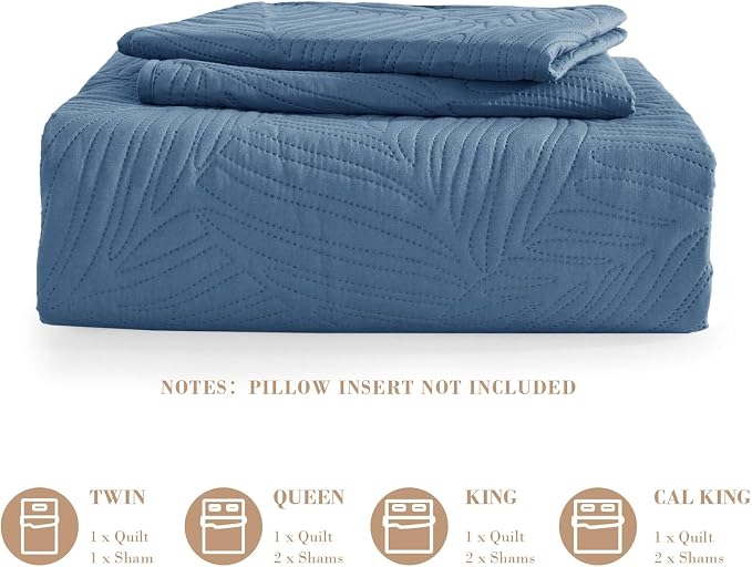 Exclusivo Mezcla Twin Quilt Bedding Set, Lightweight Bluish Grey Quilts Twin - Image 6