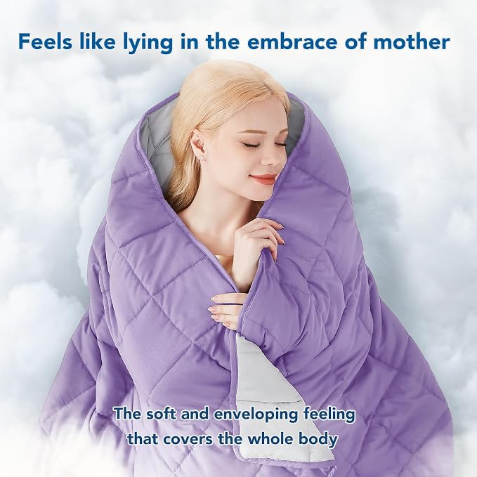 Topcee Weighted Blanket Soft Cooling Heavy Blanket Sleeping, Apply to 190-210 - Image 3