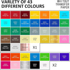 Lya Vinyl 55 Pack Permanent Adhesive Vinyl Sheets - Image 2