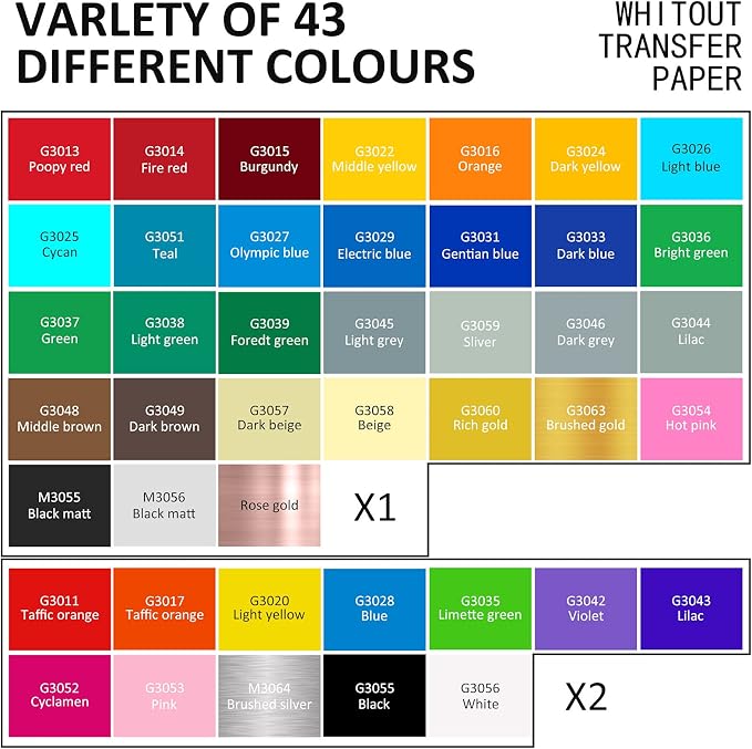 Lya Vinyl 55 Pack Permanent Adhesive Vinyl Sheets - Image 2