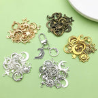 Valentine's Day Heart Charms Set, Decorative Rose and Flower Designs - Image 3