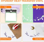 HTVRONT Red HTV Roll Heat Transfer Vinyl - Image 5