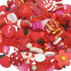 Chenkou Craft 50pcs Lots Mix Assort Christmas Red DIY Flatbacks Resin Flat Back by ChenkouCraft
